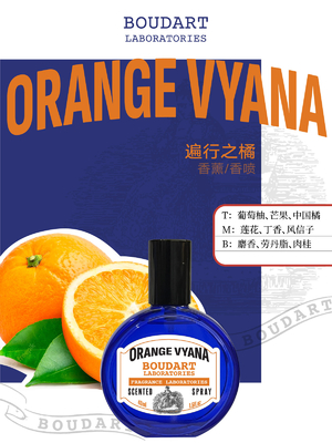 Κεραμβόλι αιθέρια έλαια σπρέι σώματος ORANGE VYANA Σώμα ομίχλη OEM Συγκεντρωμένο άρωμα