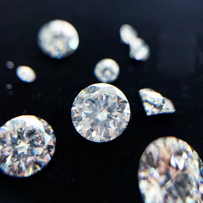 5mm-20mm VVS1 Λευκό στρογγυλό κόψιμο χαλαρό Moissanite πέτρα θερμική επεξεργασία για κουδούνια Stud