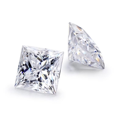 Πριγκίπισσα Cut Loose GRA Moissanite Διαμάντι D VVS1 τετραγωνικό σχήμα Moissanite