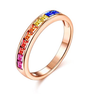 κυβικός Zirconia κρυστάλλου 8.3in 0.07oz εξαιρετικό ασημένιο ODM δαχτυλιδιών αρραβώνων δαχτυλιδιών 14k