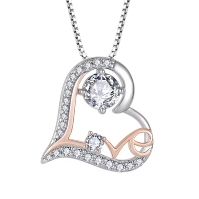 YASVITTI I Love You Heart Pendant Necklaces Γενέθλια Ημέρα του Αγίου Βαλεντίνου Ημέρα της Μητέρας Χριστούγεννα Μαμά Δώρα Κοσμήματα για Γυναίκες