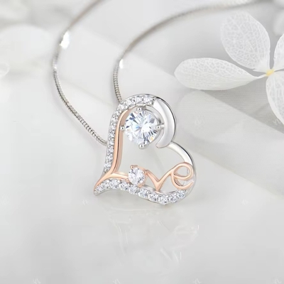 YASVITTI I Love You Heart Pendant Necklaces Γενέθλια Ημέρα του Αγίου Βαλεντίνου Ημέρα της Μητέρας Χριστούγεννα Μαμά Δώρα Κοσμήματα για Γυναίκες
