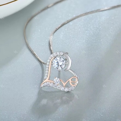 YASVITTI I Love You Heart Pendant Necklaces Γενέθλια Ημέρα του Αγίου Βαλεντίνου Ημέρα της Μητέρας Χριστούγεννα Μαμά Δώρα Κοσμήματα για Γυναίκες
