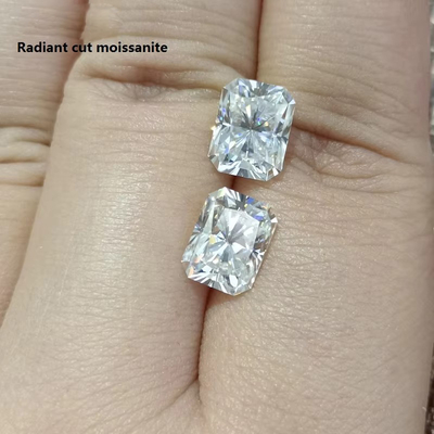 Λευκό Διαφανές Κοσμήματα Χρώμα Moissanite Καρδιά Αστέρι ακτινοβολία Δαχτυλίδια Κόψιμο