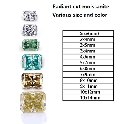 Λευκό Διαφανές Κοσμήματα Χρώμα Moissanite Καρδιά Αστέρι ακτινοβολία Δαχτυλίδια Κόψιμο