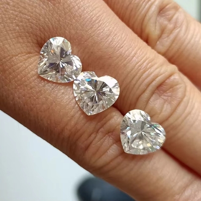 Χονδρικό Moissanite Κοσμήματα Διαμάντι 1ct Σχήμα Καρδιάς Για Δαχτυλίδια Ακουστικά