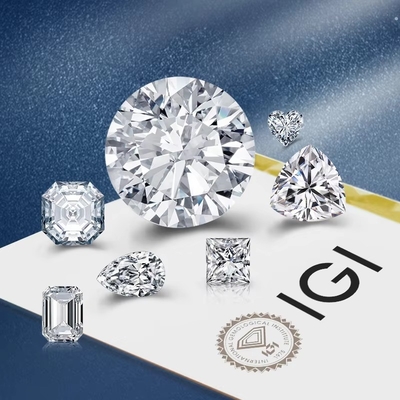 0.5ct 1ct 1.5ct 2ct 3ct Λευκός Χαλαρός Μωισανίτης Διαμάντι HPHT CVD Εργαστήριο Μεγάλωτος Διαμάντι