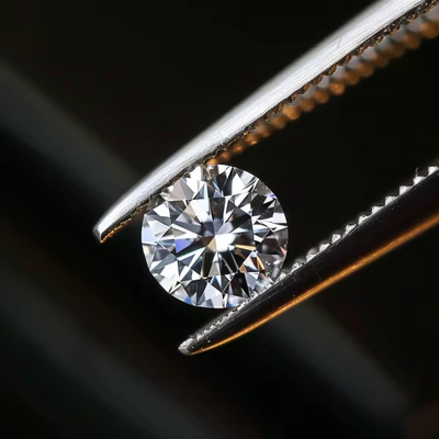 5mm-20mm VVS1 Λευκό στρογγυλό κόψιμο χαλαρό Moissanite πέτρα θερμική επεξεργασία για κουδούνια Stud