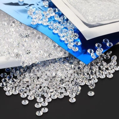 1000pcs/pack 5A Melee White CZ Stone Loose Cubic Zirconia για γυναικεία κοσμήματα Moissanite