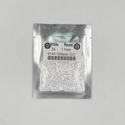 5Α ποιότητα 1000pcs/bag 1mm - 3.0mm πέτρα πετράδια λευκό κυβικό ζιρκόνια για κοσμήματα
