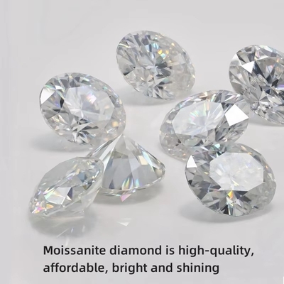 Οβάλ Brilliant Cut Loose Moissanite Διαμάντι 3*5mm-10*14mm Μικρό μέγεθος Για κατασκευή κοσμημάτων
