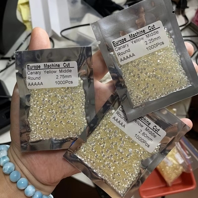 0.8mm 2mm 2.8mm Πράσινο Ροζ Μπλε Χρώμα Moissanite βαθμός 3A 5A Μικρό μέγεθος CZ Κουβικό Ζιρκόνια