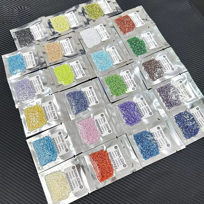 Οβάλ δαχτυλίδια αρραβώνων Moissanite Ζιρκόνια Χαλαρά πολύτιμα χρώματα Στρογγυλό Συνθετικό κυβικό Ζιρκόνια