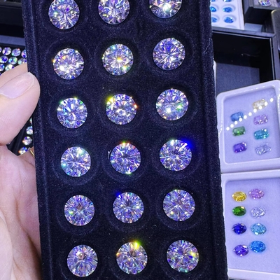 Moissanite stud Round Brilliant Cut Lab Created VVS Loose Moissanite Διαμάντι Για Γάμα Δαχτυλίδια Moissanite δαχτυλίδια μαρκήσια