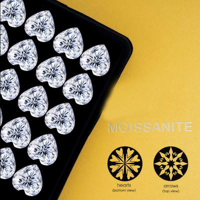 Χονδρικός πώληση mossanite Pass Diamond Test GRA Stones D Χρώμα Στρογγυλό Σχήμα Διαμάντι Loose Moissanite moissanite σκουλαρίκια περιστροφικού