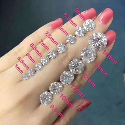 Ακουστικά Moissanite Diamond Heart Princess Asscher Γύρω μαξιλάρι Brilliant Cut Charles VVS Χαλαρό πετράδι