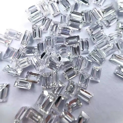Moissanite δαχτυλίδι solitaire Wholesale Mossanite Gem Κοκκώδης μπαγκέτα κόψιμο Charles VVS Loose Moissanite Διαμαντένιο πετράδι