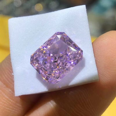Ζεστό κίτρινο Moissanite Gem Radiant Cut GRA VVS Χαλαρό Mosanite Διαμάντι Για Χρυσό Δαχτυλίδι