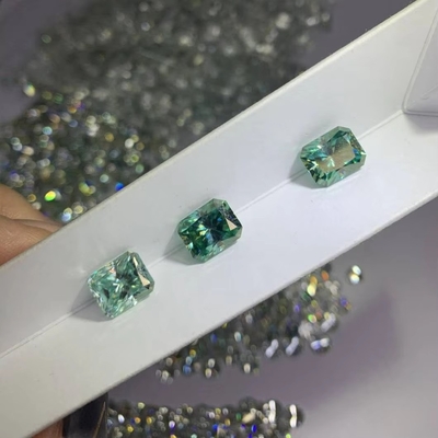 Ζεστό κίτρινο Moissanite Gem Radiant Cut GRA VVS Χαλαρό Mosanite Διαμάντι Για Χρυσό Δαχτυλίδι