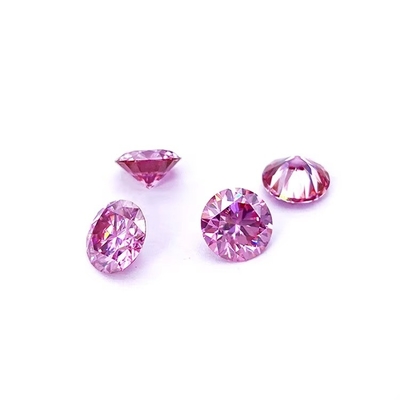 Πιστοποιητικό GRA Ροζ χρώμα 3 mm έως 12 mm Moissanite Διαμάντι VVS1 Στρογγυλό Brilliant Cut Loose Moissanite πέτρες