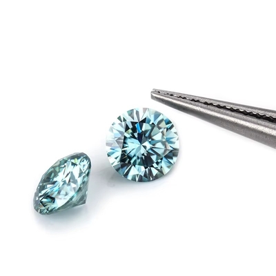 Χονδρικό GRA Moissanite Gray Pink Yellow Champagne Blue Green Round cut loose moissanite διαμάντι για κατασκευή κοσμημάτων