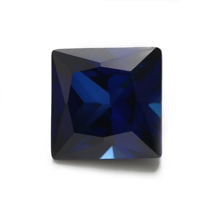 Αργαλματίδια Συνθετικό 34# Σαφείρι Square 1.5x1.5mm-10x10mm Κορούντιο Χαλαρό Αργαλματίδιο για Δαχτυλίδια vvs moissanite προσαρμοσμένο μενταγιόν