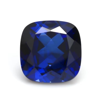 Μοναδικό Moissanite Συνθετικό Sapphire Stone Cushion Cut 34# Blue Corundum Loose Gemstone για την κατασκευή κοσμημάτων
