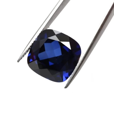 Μοναδικό Moissanite Συνθετικό Sapphire Stone Cushion Cut 34# Blue Corundum Loose Gemstone για την κατασκευή κοσμημάτων