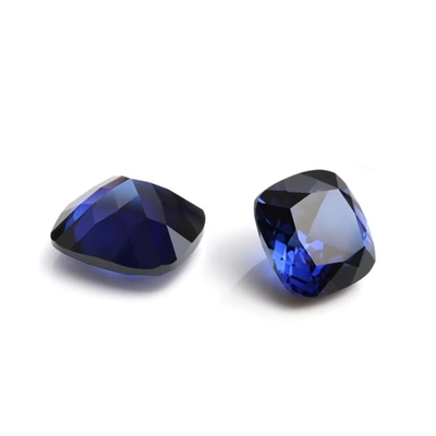 Μοναδικό Moissanite Συνθετικό Sapphire Stone Cushion Cut 34# Blue Corundum Loose Gemstone για την κατασκευή κοσμημάτων