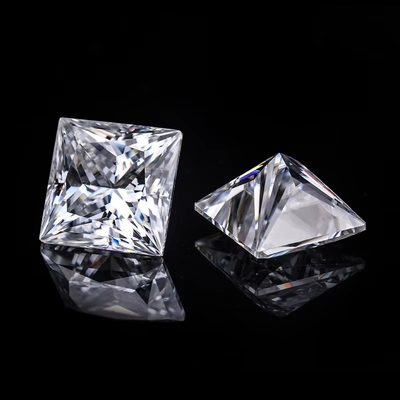 Πριγκίπισσα Cut Loose GRA Moissanite Διαμάντι D VVS1 τετραγωνικό σχήμα Moissanite
