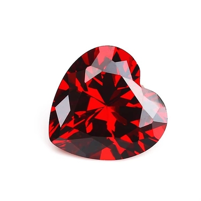 Χρώματα CZ Moissanite Diamond Heart Cut 3x3mm 4x4mm Συνθετικό Κουβικό Ζιρκόνια