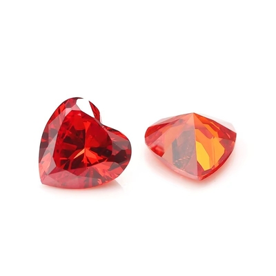 Χρώματα CZ Moissanite Diamond Heart Cut 3x3mm 4x4mm Συνθετικό Κουβικό Ζιρκόνια