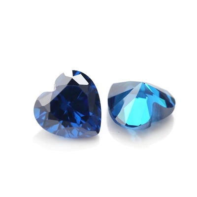 Χρώματα CZ Moissanite Diamond Heart Cut 3x3mm 4x4mm Συνθετικό Κουβικό Ζιρκόνια