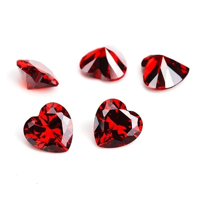 Χρώματα CZ Moissanite Diamond Heart Cut 3x3mm 4x4mm Συνθετικό Κουβικό Ζιρκόνια