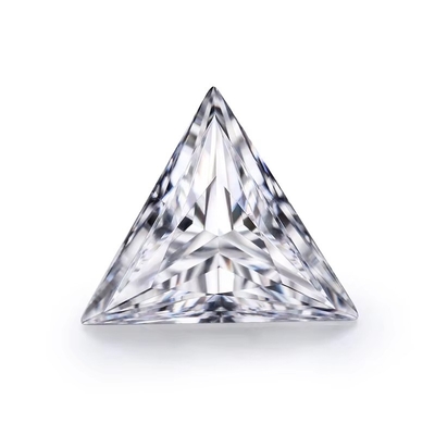 D Χωρίς χρώμα Συνθετικό Τριγωνικό Κόψιμο Moissanite VVS1 Χαλαρό Moissanite Διαμάντι 5 Καρατίων Δαχτυλίδι