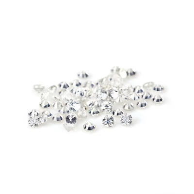χονδρικό χαλαρό μικρό Moissanite Στρογγυλό κοπή 0,8mm- 3mm Λευκό D moissanite διαμάντι VVS1 ανά καράτι για κοσμήματα Hip Hop