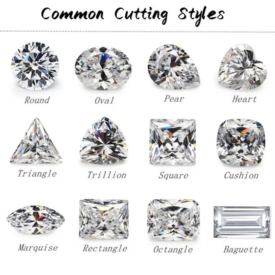 χονδρικό χαλαρό μικρό Moissanite Στρογγυλό κοπή 0,8mm- 3mm Λευκό D moissanite διαμάντι VVS1 ανά καράτι για κοσμήματα Hip Hop