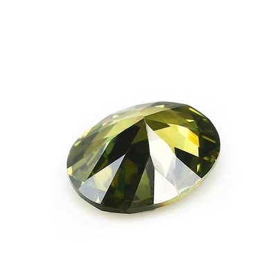 σκουλαρίκια moissanite πετράδια ροζ Peridot Garnet Κίτρινο cz πέτρες Οβάλ σχήμα 12x10mm συνθετικό κυβικό ζιρκόνια για δαχτυλίδι