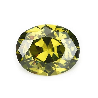 σκουλαρίκια moissanite πετράδια ροζ Peridot Garnet Κίτρινο cz πέτρες Οβάλ σχήμα 12x10mm συνθετικό κυβικό ζιρκόνια για δαχτυλίδι