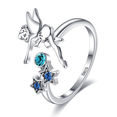0.08oz 21.1mm εξαιρετικό ασημένιο Free Open Silver Ring δαχτυλιδιών αγγέλου του Nicke SGS
