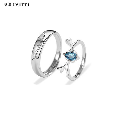 ασημένιο Zircon κοσμήματος 4.13mm 1.68g εξαιρετικό ασημένιο κλασικό δαχτυλίδι δαχτυλιδιών S990 Fiancée