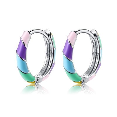 2.5x20mm 1 ζωηρόχρωμος ODM σκουλαρικιών στεφανών σκουλαρικιών S925 κοσμήματος γραμμαρίου εξαιρετικό ασημένιο