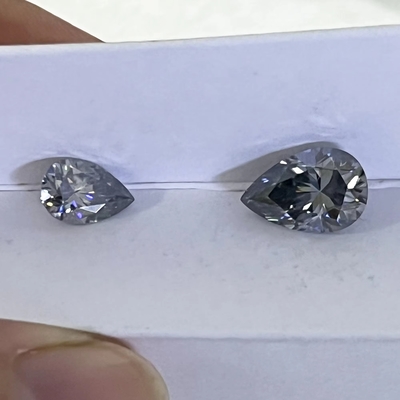Χονδρικό 0.5ct 1ct 2ct Γκρίζο Μωσσινάτο διαμάντι Αργοσίδηρο Γκρίζο Χρώμα Οβάλ Αργοσίδηρο Κόψιμο Ελεύθερα φυσικά δαχτυλίδια γάμου μοϊσάνιτη
